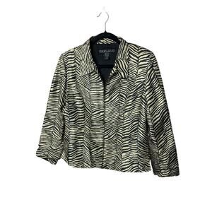 Vintage Zebra Print Blazer Jacket SilkLand 90s Bold Animal Print Trend 2026